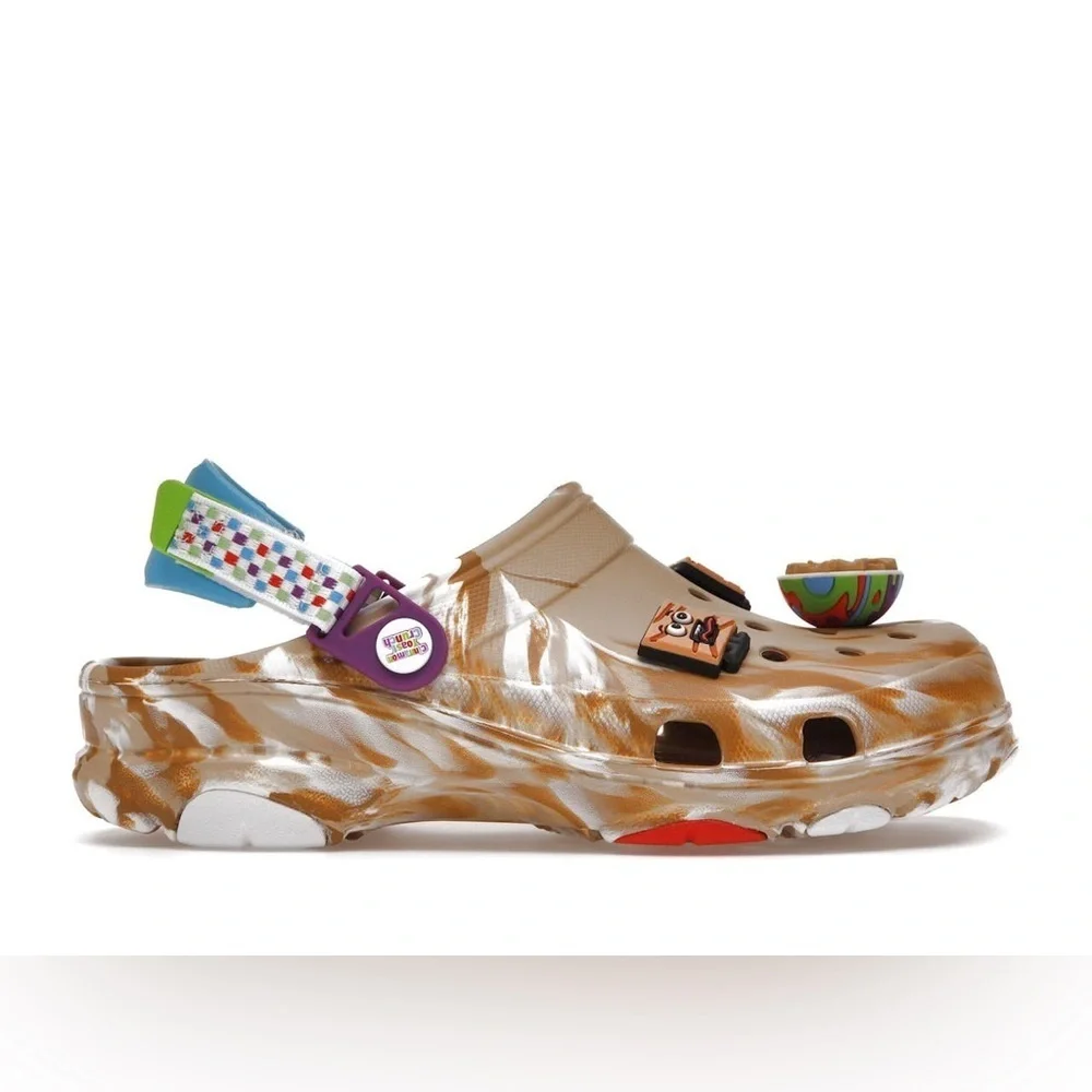 Crocs X Cinnamon Toast Crunch All Terrain Clogs, Brown Sugar/Blue, M10/W12